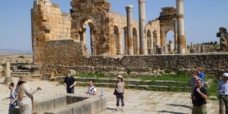 Students visit the Volubilis